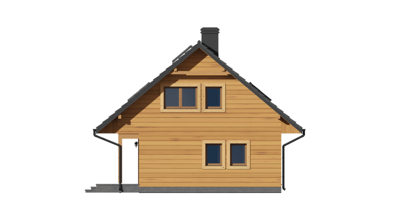 Holzhaus mit Dachgeschoss