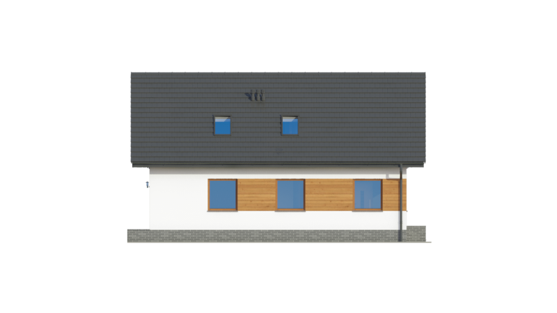 Holzhaus mit Dachgeschoss