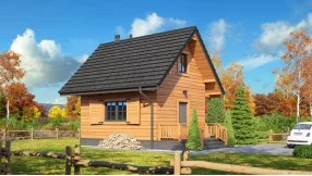Holzhaus mit Dachgeschoss zh37-1171