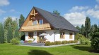 Holzhaus, Fertighaus mit Dachgeschoss kaufen aus Polen mit Montage.