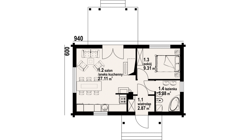 Kleines Winterfestes Holzhaus Blockhaus, Holzhäuser Aus Polen