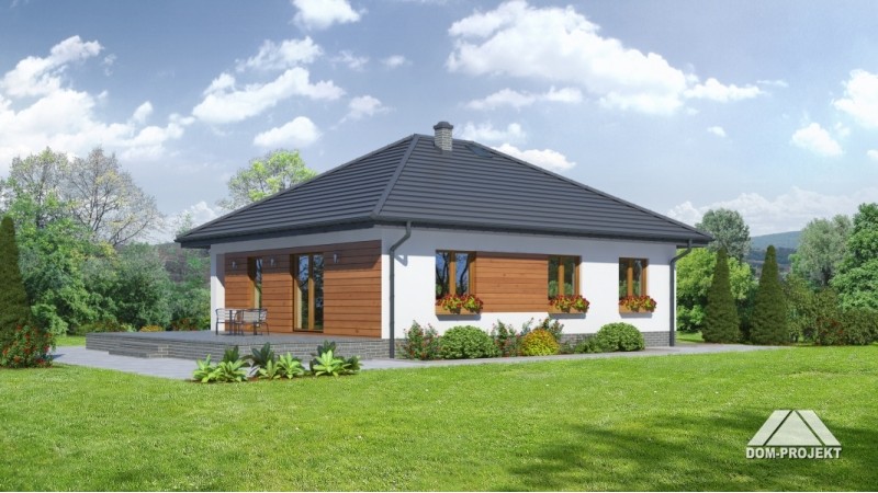 Fertighaus Bungalow winterfest aus Polen Holzhaus EF82871