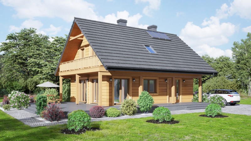 Holzhaus mit Dachgeschoss zh101-373